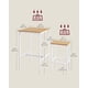 thumbnail image 4 of Set de mesa y sillas de bar VASAGLE Square Golden Oak, 4 of 8