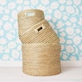 thumbnail image 3 of 20" Medium Storage Natural Grass Lid Basket, 3 of 4