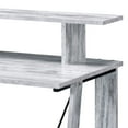 thumbnail image 5 of Antique White & Black Writing Desk with Upper Shelf, 5 of 7