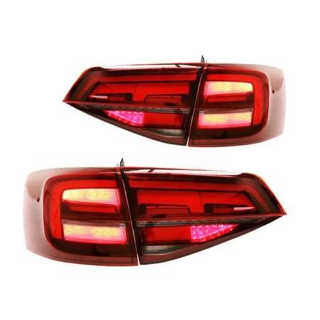 2017 2016 Vw Jetta Mk6 Euro Dark Cherry Led Taillights W Rear 2017 2016 Vw Jetta Mk6 Euro Dark Cherry Led Taillights W Rear Fog 5