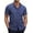 Blue(Square), variant on COOFANDY Men's Business Dress Shirt Short Sleeve Button Down Shirt Casual Stylish Shirts