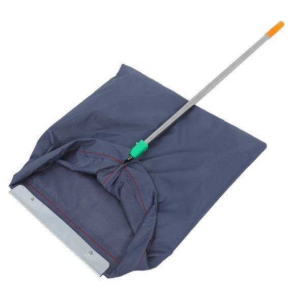 ULTNICE Dark Grey Stainless Steel Waterproof Cloth Collapsible Yard Waste Leaf Bag with Long Handle 1Pack