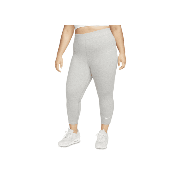 Nike Plus Size Sportswear Classics High-Waisted 7/8 Leggings - Dark Grey Heather