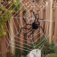 thumbnail image 3 of Inteprter Araña gigante de Halloween de 200cm, accesorios de decoración, araña colgante de simulación ajustable para decoraciones de interior y Kits de decoración para fiestas Inteprter HA032028-00, 3 of 6