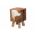 thumbnail image 2 of Scotlyn Genuine Goat Leather Footstool, 2 of 3