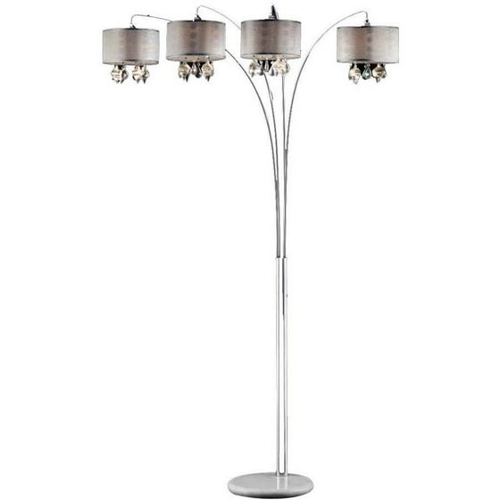 Ok Lighting Drape Crystal Gl Peach Arch Lamp With Marble Base Ok Lighting Drape Crystal Gl Peach Arch Lamp With Marble Base