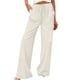 thumbnail image 1 of Pantalones de Lino Mujeres de Verano de Color Sólido Estirado-Cintura Casual Pantalones Rectos con Mezcla de Lino de Algodón Suave, Pantalones Transpirables de Longitud de Tobillo para Diario, 1 of 8