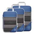thumbnail image 1 of Kit de cubo de embalaje de compresión de 3 piezas, diseño de malla, visible, impermeable, portátil para viajes, uso diario, azul marino, 1 of 10