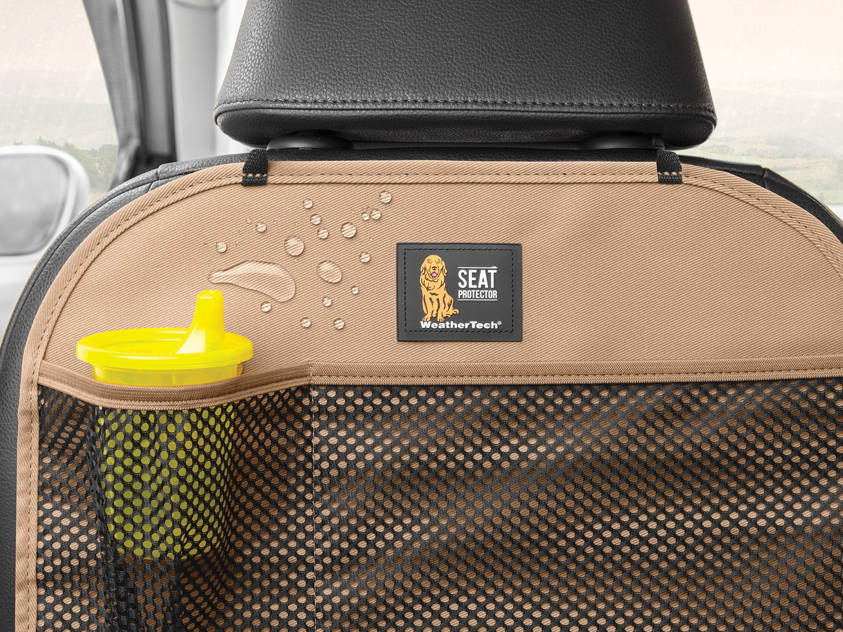 WeatherTech Seat Back Protector - Kick Mat and Organizer for The Back of Your Seat, Charcoal