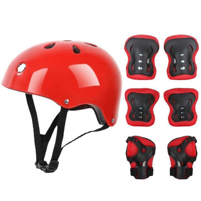 Conjunto de equipo de protección para niños, 7 Uds., casco para patín, codo, muñeca, rodillera para monopatín, ciclismo, patinaje y patinete
