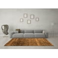 thumbnail image 3 of Ahgly Company Indoor Round Abstract Orange Modern Area Rugs, 7' Round, 3 of 4