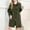 *Army Green, variant on Women's Lapel Mid Length Long Coat ,Single Breasted Buttoned Outerwear Overcoat With Pockets Wine,Womens Plus XXXL