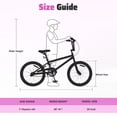thumbnail image 4 of Bicicleta de niños de estilo libre 20 pulgadas bicicleta de niños de velocidad única para niños niñas edad 7 años, 4 of 5