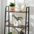 thumbnail image 3 of Jomeed Étagère de Rangement Rustique Moderne à 4 Niveaux en Bois et Acier, 3 of 12