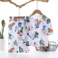 thumbnail image 2 of KPOPLK Kids Girls Pajamas 1T 2T 3T 4T 5T Cotton Long Sleeve Crewneck Sleepwear Toddler Girls Pjs Sets(3-4 Years,Light Blue), 2 of 5