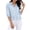 Light Blue, variant on Women's Blouse Short Sleeve Button Down Style Comfortable Wear Daily Wear Essential Durable Quality Fashion Forward Yellow L