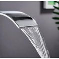 thumbnail image 3 of Waterfall Bathroom Faucet Brass Sink Faucet Modern Design Chrome Two Way Faucet, 3 of 4