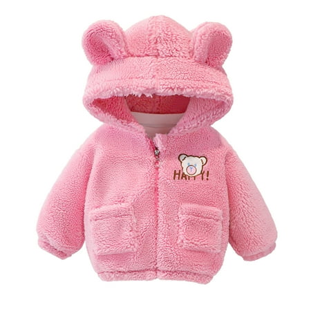 

ASEIDFNSA Fully Lined Sequin Jacket Boys Boys Winter Jacket Size 10 Baby Girls Boys Cartoon Letter Jacket Bear Ears Hooded Outerwear Zipper Warm Fleece Winter Coat