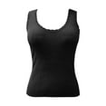 thumbnail image 6 of SNKSDGM Female Tank Top for Women with Built in Bra Breathable High Neck Tank Tops for Women Pack Women's Ribbed Knit Tank Top Sleeveless Neck Casual Shirt for Summer M, 6 of 8