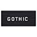 thumbnail image 3 of Ghent Plastic Letter Replacement Unit, Gothic, 3/4-Inch, White, 3 of 3