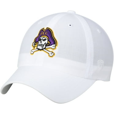 Men's Top of the World White ECU Pirates Primary Logo Staple Adjustable Hat