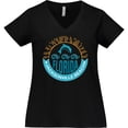 thumbnail image 3 of Inktastic Jacksonville Beach Florida Matching Women's Plus Size V-Neck T-Shirt, 3 of 5