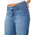 thumbnail image 4 of Celebrity Pink Women's and Women's Plus V-Waist Wide Leg Jeans, Available in 30", 32", and 34" inseams, Sizes 1-24W, 4 of 7