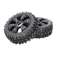 thumbnail image 2 of Tachiuwa 2 Packs 1/8 RC Remote Control Car Rubber Tyres Model Car Replacement Parts Black, 2 of 9