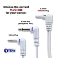 thumbnail image 2 of Cables conductores TENS con descuento, duplicador de puertos, 4 conectores a presión, paquete de 2, 2 of 5