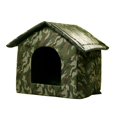 thumbnail image 1 of Casas House de Gato al Aire Libre Casa de Perro de Gato, Interior de Uso e Exterior, Escudo de Viento y Lluvia, Tela Oxford de Alta, Impermeable y Prueba de Humedad,, 1 of 7