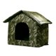 thumbnail image 1 of Casa de Gato de Gato al Aire Libre Cats Dog House, Uso Interior Y al Aire Libre, Escudo de Viento y Lluvia, Tela Oxford de Alta, Impermeable y Prueba de Humedad, Fácil, 1 of 7