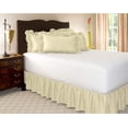 thumbnail image 4 of KP Linen Ruffled Bed Skirt with Split Corners Full Size (18 Inch Drop) Platform Dust Ruffle Gathered Bedskirt with 400 Thread Count Microfiber Wrinkle Free Ruffled Gatherd Bed Skirt(Ivory Solid), 4 of 4