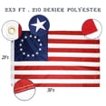 thumbnail image 2 of Anley EverStrong Series Betsy Ross Flag 2x3 Ft - Embroidered Stars and Sewn Stripes 210D Polyester, 2 of 7