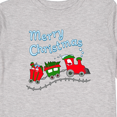 thumbnail image 4 of Inktastic Merry Christmas Train with Presents Boys or Girls Long Sleeve Toddler T-Shirt, 4 of 5