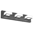 thumbnail image 1 of Lámpara de pared para baño Ralbay, 3 LED, 24 W, 50 cm, negra, 110 V-265 V, 1 of 7