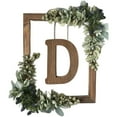 thumbnail image 2 of BKER Wooden Alphabet Wreath For Wall Home Living Room Bedroom Decorative Letter Sign With Hook And Rope For DIY Word Display, 2 of 4
