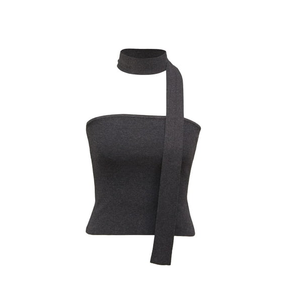 Arach&Cloz Women's Non See Through 2-in-1 Y2K Non Slip Summer Scarf Tube Top 2025