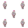 thumbnail image 2 of Qarigey Fashion Wrist Watch Wear-resistant Printing Watches Buckle Causal Needle Pointer with Wristwatch Lightweight Clock Type2, 2 of 6