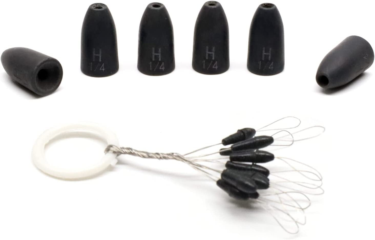 Harmony Fishing Tungsten Worm Weights ChipProof Oxide Coated for