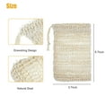 thumbnail image 2 of 4pcs Soap Saver Bag - Natural Linen Exfoliating Soap Saver Pouch, Bath Mesh Net Bags for Foaming, Lathering, Drying Soaps, Soap Bag Holders with Drawstring for Shower, Bath, 5.7x3.7", 2 of 10