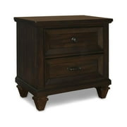 New Classic Furniture Sevilla 2-Drawer Wood Nightstand in Walnut