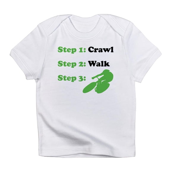 CafePress - Crawl Walk Cycling Infant T Shirt - Infant T-Shirt