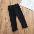 thumbnail image 2 of Akiihool School Uniform Pants for Girls Toddler Girls Bootcut Twill Pant (Black,3-4 Years), 2 of 3