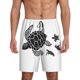 thumbnail image 1 of Fotbe Family Of Sea Turtles Pantalones Cortos de Pijama para Hombre, Ropa de Dormir, Pantalones de Pijama Cortos para Hombre-Small, 1 of 6