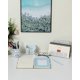 thumbnail image 3 of Easypag Cute Office Supplies Juego De Accesorios Y Organizador De Escritorio De 3 Piezas - Clasificador De Letras Porta Bolígrafos Porta Notas Adhesivas Blanco, 3 of 5