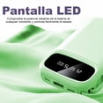 thumbnail image 4 of Mini Power Bank Genérico PB20000 Portátil Verde 20000mAh 4 Cables USB Tipo Clet LED, 4 of 5