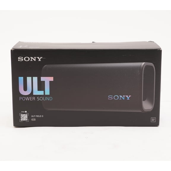Pre-Owned Sony ULT FIELD 3 Wireless Portable Bluetooth Speaker, IP67 Waterproof, Dustproof, Rustproof, and Shockproof Black