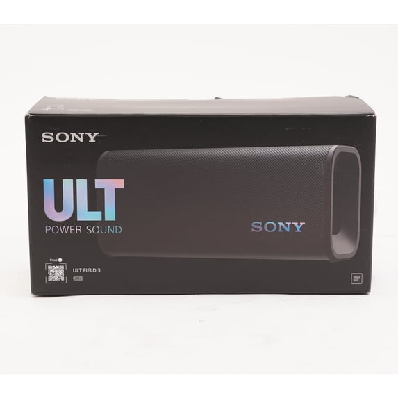 Pre-Owned Sony ULT FIELD 3 Wireless Portable Bluetooth Speaker, IP67 Waterproof, Dustproof, Rustproof, and Shockproof Black