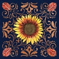thumbnail image 2 of Grove, Beth 20x20 Black Ornate Wood Framed with Double Matting Museum Art Print Titled - October Garden VII Blue, 2 of 4