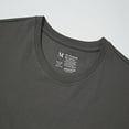 thumbnail image 3 of Men's T-Shirt Short Sleeve Crew Neck Casual Workout T-Shirt Dark Grey 4# 2X-Large, 3 of 7
